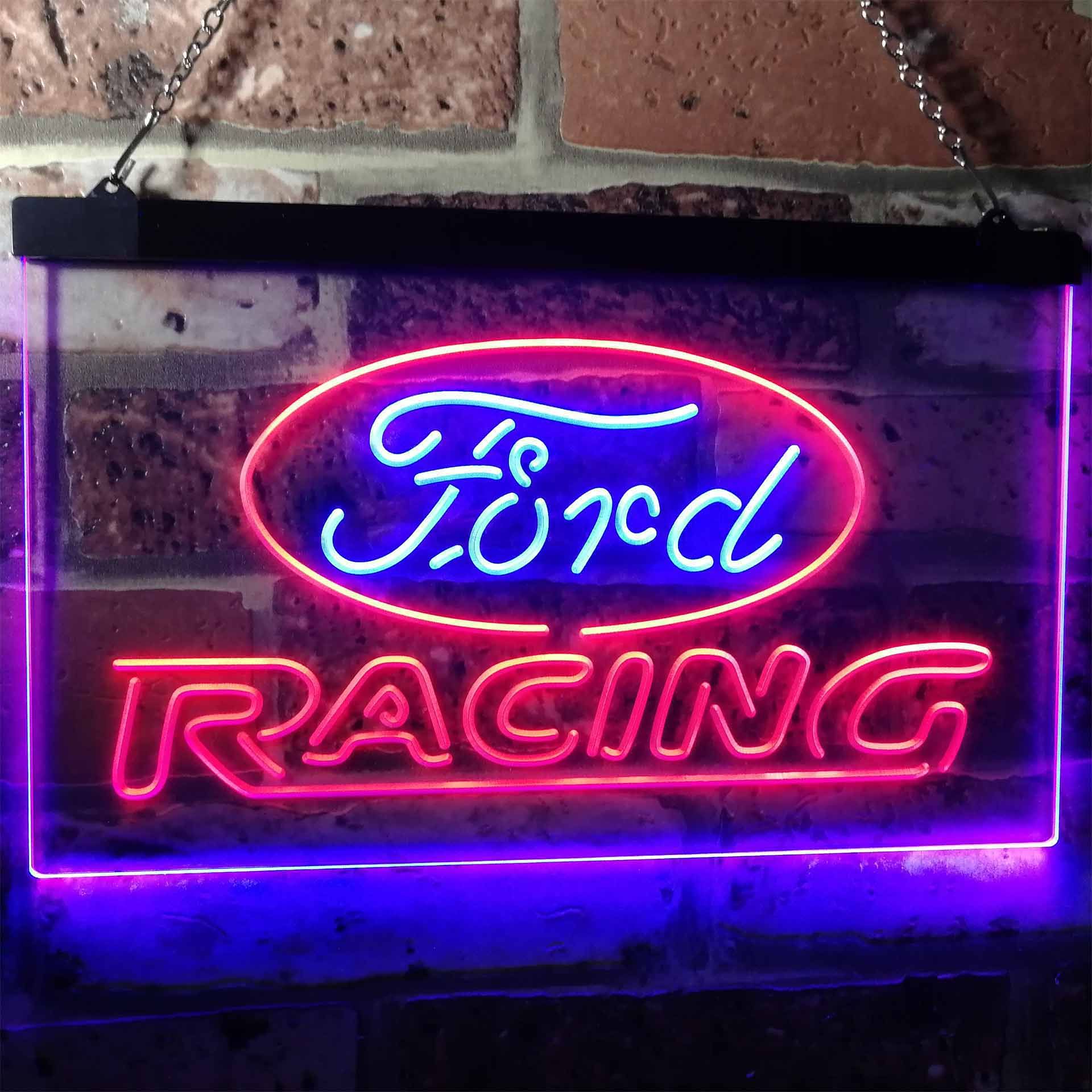 Ford Racing Dual LED Neon Light Sign